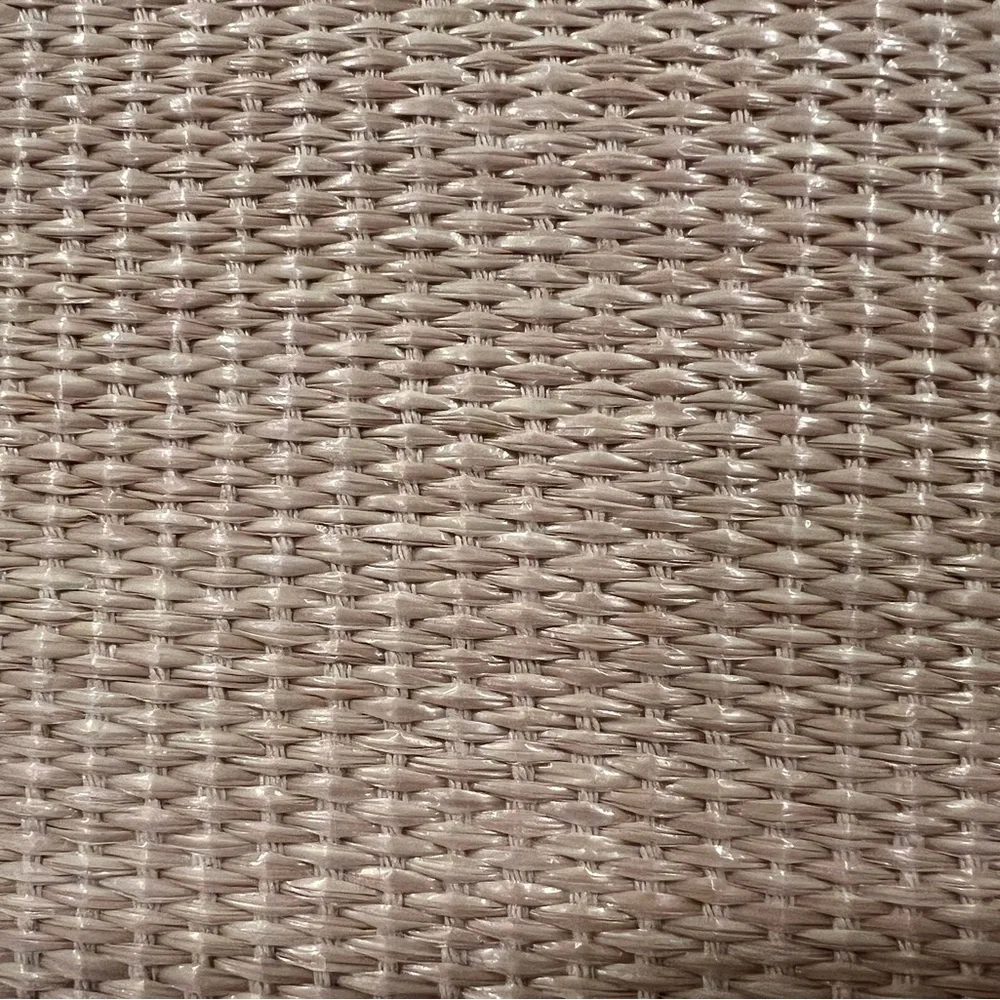 NWOT Nanette Lepore Beige and Cream Hand-Woven Straw Wristlet Clutch
